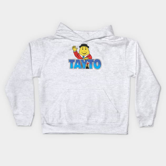 Waving Tayto Guy Kids Hoodie by Sketchy